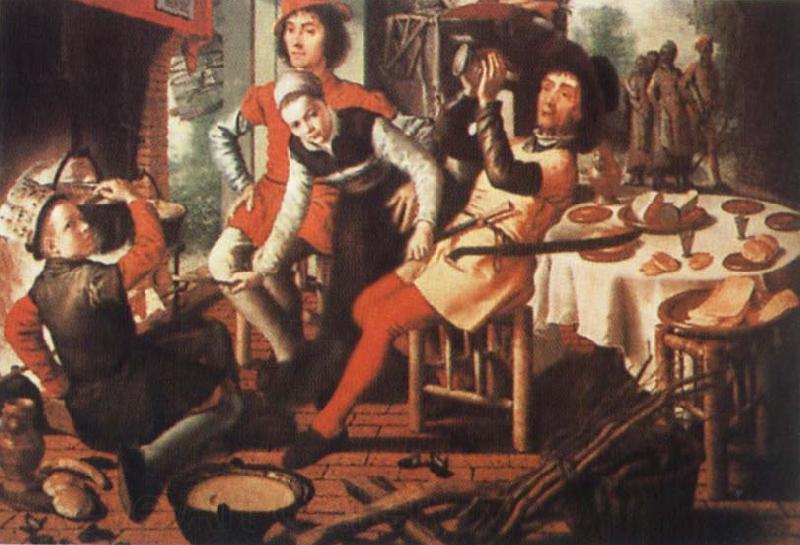 Pieter Aertsen Peasants by the Hearth